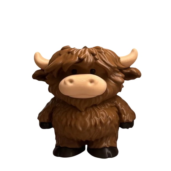 Highland Cow Soap Dispenser for Hand Soap & Shower Gel,refillable Highland Cow Soap Dispenser Bathroom Kitchen Sink Holder, Perfect Housewarming Gift,Brown