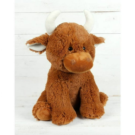 Highland Cow Soft Toy Mini Brown - 13cm