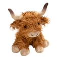 thumbnail image 1 of Highland Cow Stuffed Animal 7.9'' Realistic Scottish Cow Plush Toy Soft Farm Animal Cattle Plushie Doll Gift, 1 of 6