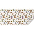 thumbnail image 1 of Highland Cow Sunflower Boot Hat Pattern Rectangle Tablecloth 60"x120",Waterproof Polyester Rectangle Table Cloth, Wipeable Spillproof Polyester Tablecloth for Dining, Camping, Indoor and Outdoor, 1 of 6