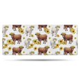 thumbnail image 1 of Highland Cow Sunflower Cow Pattern Bathroom Rugs Mat,Non Slip Microfiber Bathroom Rug,Rubber Backing,Soft Bathroom Mats for Bathroom Floor,Tub and Shower,60x24in(150x60cm), 1 of 5