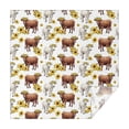 thumbnail image 1 of Highland Cow Sunflower Cow Pattern Square Tablecloth,Waterproof Square Table Cover,Wipeable Spillproof Washable Table Cover for Home Kitchen Party Decor 52"x52"(132x132cm), 1 of 6