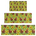 thumbnail image 1 of Highland Cow Sunflower Field Pattern Kitchen Rugs Sets Of 3,Kitchen Runner Rugs Non Skid Washable,Decorative Kitchen Floor Mats for Kitchen,Sink,Laundry,17"x30"+ 17"x47" + 17"x59", 1 of 6