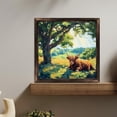 thumbnail image 1 of Highland Cow Under Tree Pasture Wooden Sign Wall Plaque - Vintage Art Decoration, Wall Decoration - Ideal Gift For Home Decoration, Living Room, Bathroom, Bedroom, Garden, Dining, Bar, Cafe, Festiv, 1 of 7