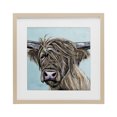 thumbnail image 1 of Stupell Industries Highland Cow Windblown Birch Framed Print Under Glass, design by Jennifer Seeley, 16 x 16, 1 of 10