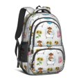 thumbnail image 1 of Highland Cow and Bathtub Print Backpack for School, Cute School Bag with Adjustable Shoulder Straps and Padded Back, 16.9"x12.6"x5.9", 1 of 5