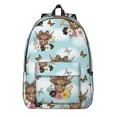 thumbnail image 1 of Highland Cow and Butterfly Print Backpack for School, Cute School Bag with Adjustable Shoulder Straps and Padded Back, 15.7"x11.8"x5.5", 1 of 5