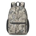 thumbnail image 1 of Highland Cow and Cactus Print 17" Waterproof Oxford School Backpacks for Teens, S-Shape Padded Straps, for School, Travel, Hiking, Camping, 1 of 2