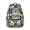 thumbnail image 1 of Highland Cow and Calf Print Backpack for School, Cute School Bag with Adjustable Shoulder Straps and Padded Back, 15.3"x11"x7.1", 1 of 4