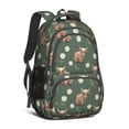 thumbnail image 1 of Highland Cow and Daisy Print Backpack for School, Cute School Bag with Adjustable Shoulder Straps and Padded Back, 16.9"x12.6"x5.9", 1 of 5