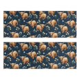 thumbnail image 1 of Highland Cow and Flower Print Anti Fatigue Kitchen Rugs Set Of 2, Non Slip Washable Decorative Floor Mats for Sink Laundry and Home Use, 17"x47", 1 of 5