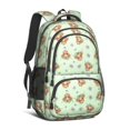 thumbnail image 1 of Highland Cow and Flower Print Cute School Backpack Bag with Padded Back and Adjustable Shoulder Straps 16.9 X 12.6 X 5.9 Inches, 1 of 5
