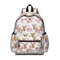 thumbnail image 1 of Highland Cow and Flower Print Cute School Backpack with Padded Back and Adjustable Shoulder Straps 13.4"x11"x4.7", 1 of 5