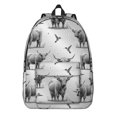 thumbnail image 1 of Highland Cow and Hummingbird Print Backpack for School, Cute School Bag with Adjustable Shoulder Straps and Padded Back, 15.7"x11.8"x5.5", 1 of 5