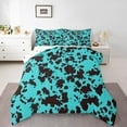 thumbnail image 1 of Highland Cowhide Bedding Queen,Cartoon Cow Comforter Set,Milk Cow Print Bedding Comforter Sets,Farmhouse Wildlife Safari Animal Down Comforter with 2 Pillow Cases Bedroom Decor, 1 of 6