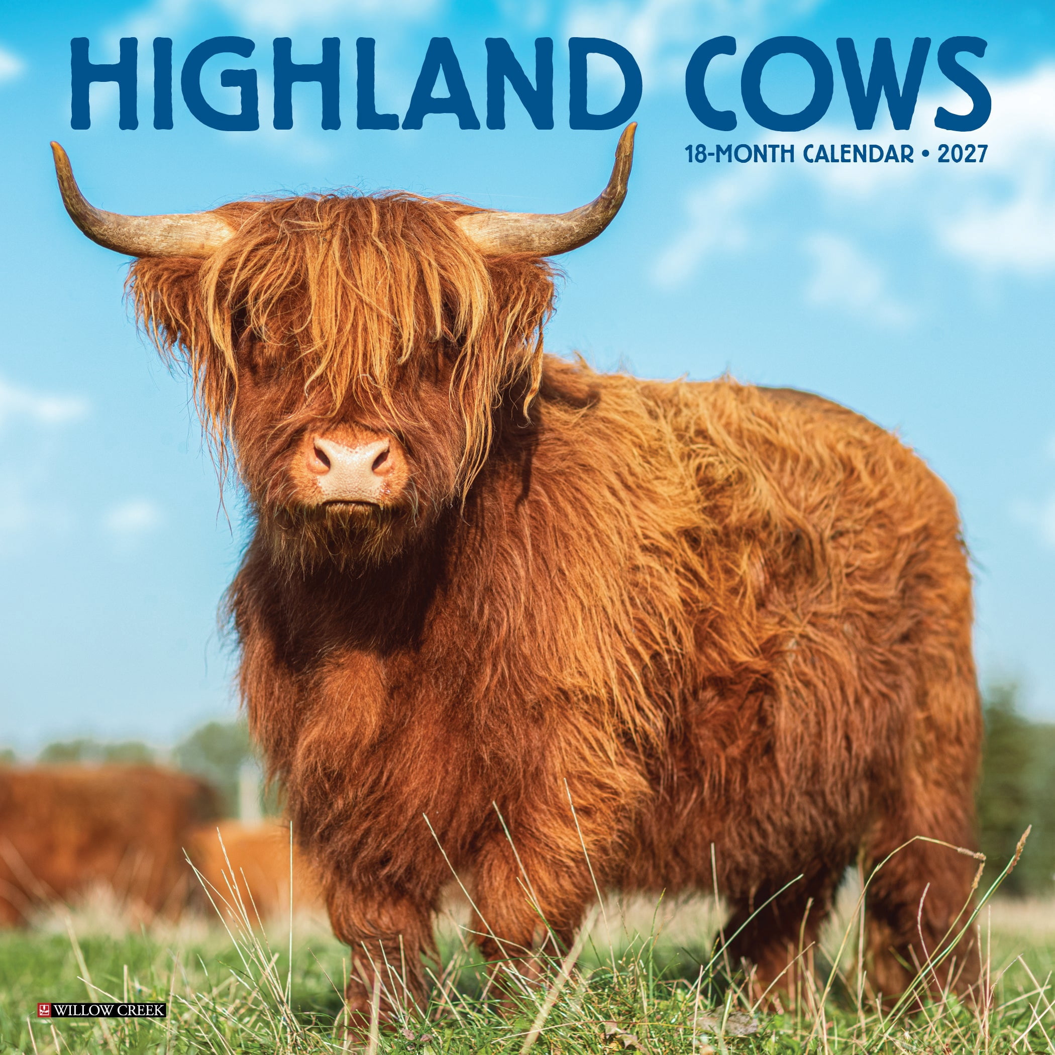Willow Creek Press, Highland Cows 2027 Mini Wall Calendar