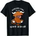 thumbnail image 1 of Highland Cows Are My Spirit Animal Scottish Highland Cow T-Shirt, 1 of 3