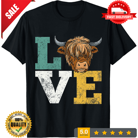 Highland Cows Farmer Vintage T-Shirt, NEW TRENDING ITEM-TH71313