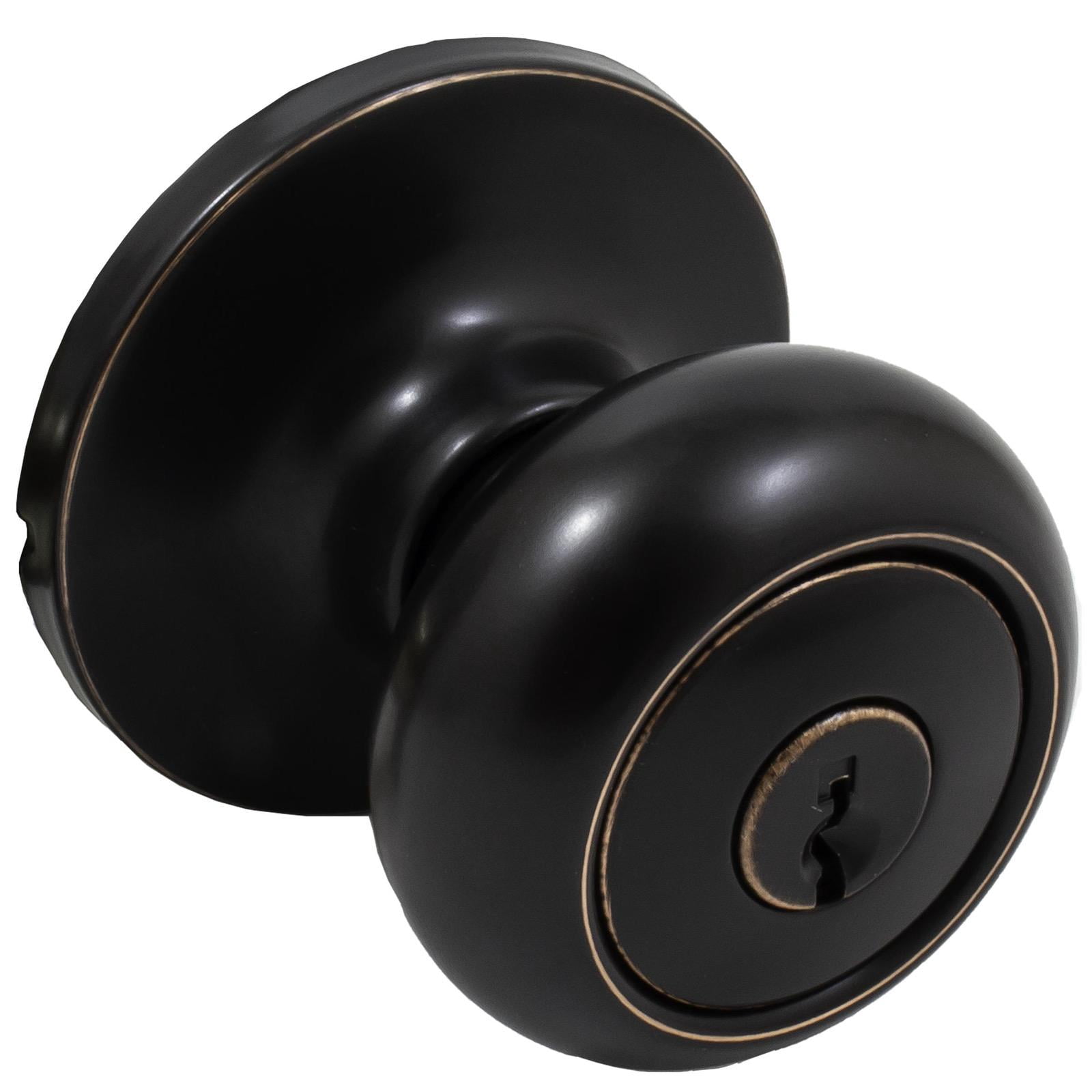 Highland Door Knob, Entry Latch, KW Keyway, Vintage Bronze by Stone Harbor Hardware