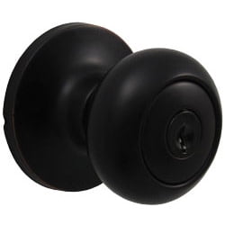 Highland Door Knob, Entry Latch, SC Keyway, Clear Pack, Vintage Bronze by Stone Harbor Hardware