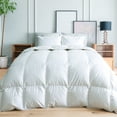 thumbnail image 1 of Highland Feather 600 Loft White Goose Down Duvet 289TC Pure Cotton Casing, 1 of 7