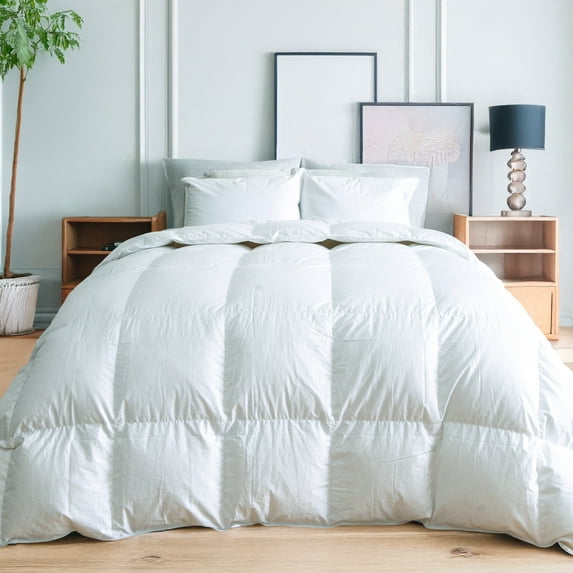 Highland Feather 600 Loft White Goose Down Duvet 289TC Pure Cotton Casing