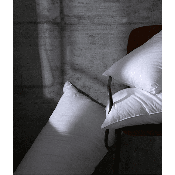 Highland Feather 600 Loft White Goose Down Pillow 500TC Pure Cotton Casing, One Pillow