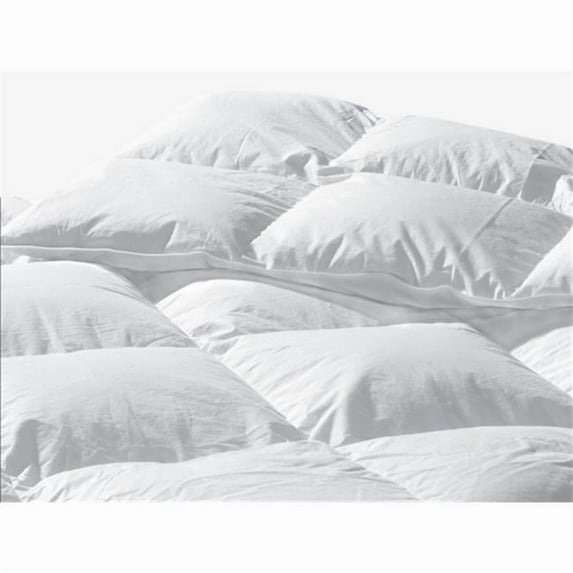 Highland Feather 600 Loft White Goose Down Santa Barbara Duvet/Comforter 289TC Casing with Corner Ties Twin/All-Seasons (25oz)