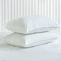 Highland Feather 700 Loft European White Down Pillow 500TC Pure Cotton Casing , One Pillow