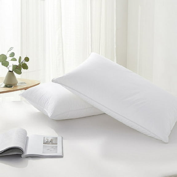 Highland Feather 700 Loft European White Down Pillow 700TC Pure Cotton Casing, One Pillow