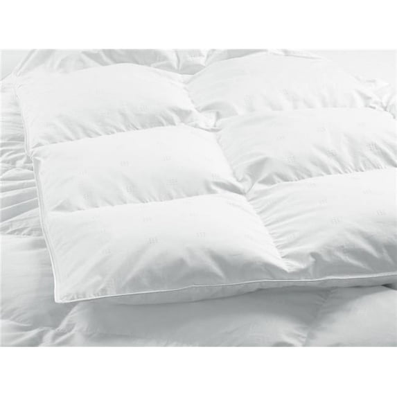 Highland Feather 725 Loft Hutterite White Goose Down Iceland Duvet/Comforter 500TC Casing with Corner Ties California King/Summer (40oz)