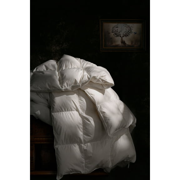 Highland Feather 800 Loft European White Down Duvet 500TC Pure Cotton Casing