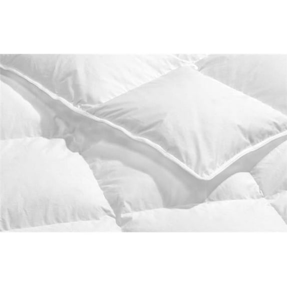 Highland Feather 800 Loft European White Down Normandy Duvet/Comforter 700TC Casing with Corner Ties Queen/Deluxe (40oz)