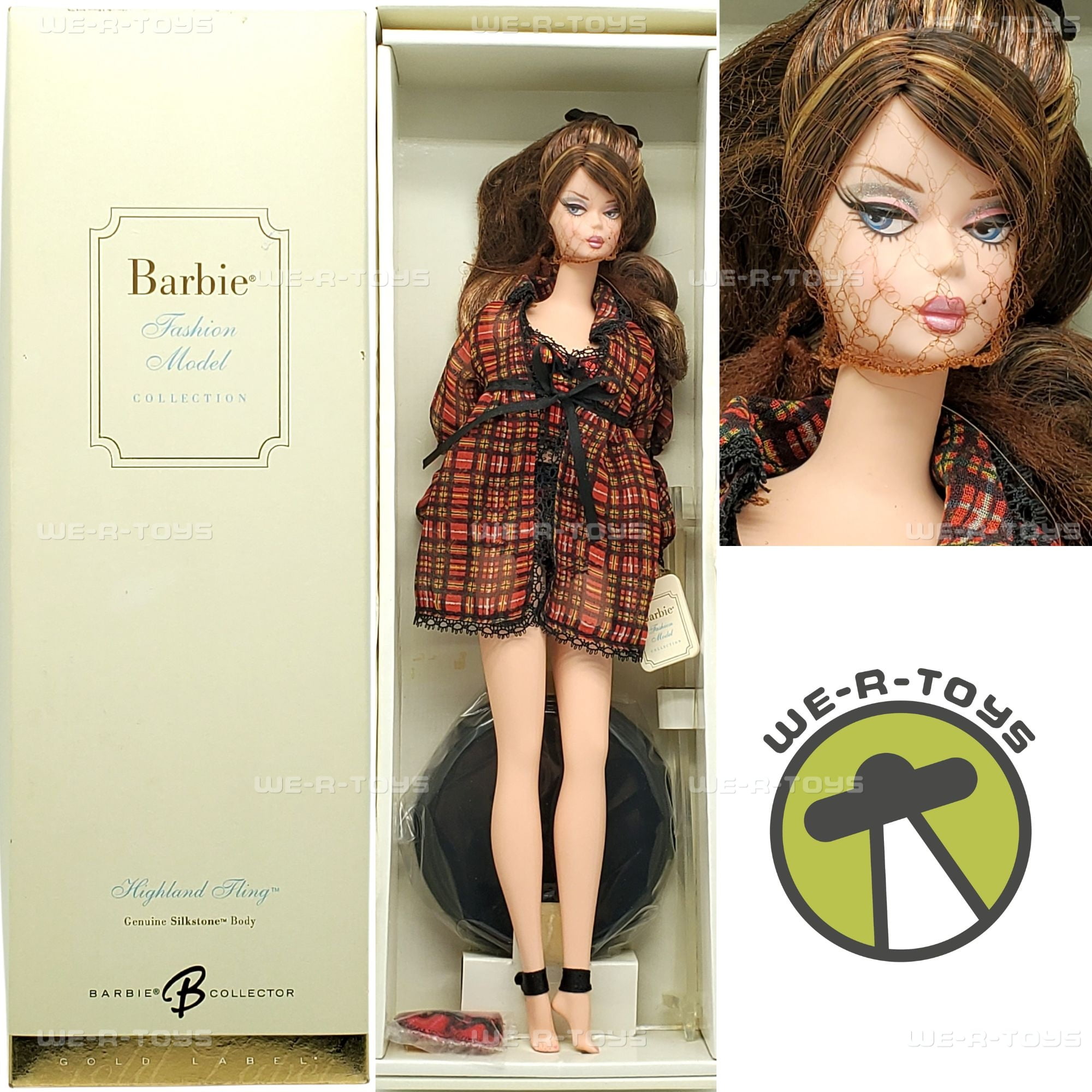 Highland Fling Barbie Genuine Silkstone Doll Gold Label BFMC