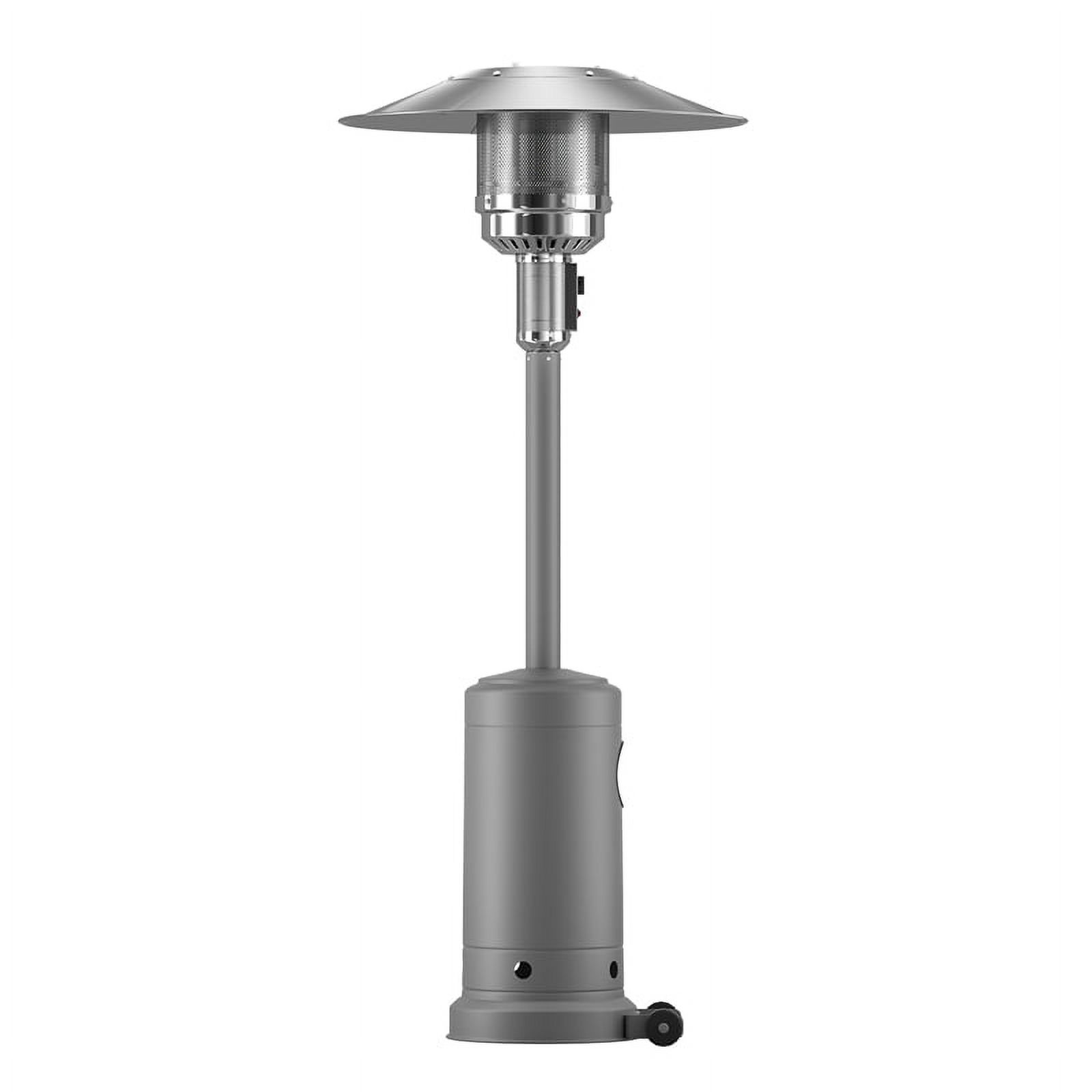Highland Freestanding 47000 BTU Propane Patio Heater in Gray