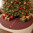 thumbnail image 1 of Highland Holiday Decor Plaid Design Christmas Tree Skirt, One Piece, 1 of 4