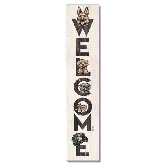 Highland Home All Dogs Welcome Indoor/Outdoor Pallet Wood Sign