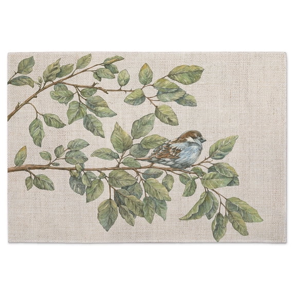 Highland Home Bird Watching 4-Pack Cotton Blend Washable Placemats