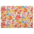 thumbnail image 1 of Highland Home "Bright Floral" 4-Pack Cotton Blend Washable Placemats, 1 of 6