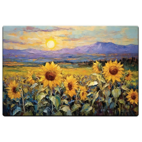 Highland Home "Field of Sunflowers" 30" x 20" Comfort Kitchen Floor Mat