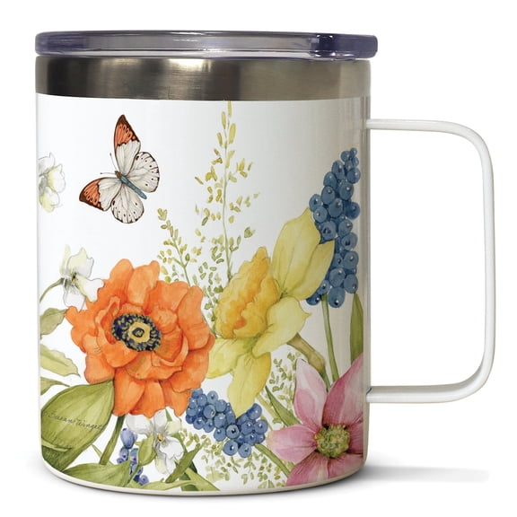 CounterArt Garden Walk Stainless Steel Mug with Lid 12 oz.