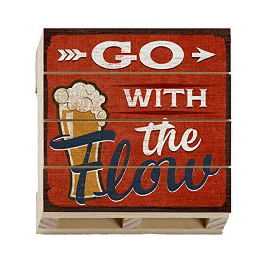 American Woodcrafters Flow Single Wood Pallet Coaster