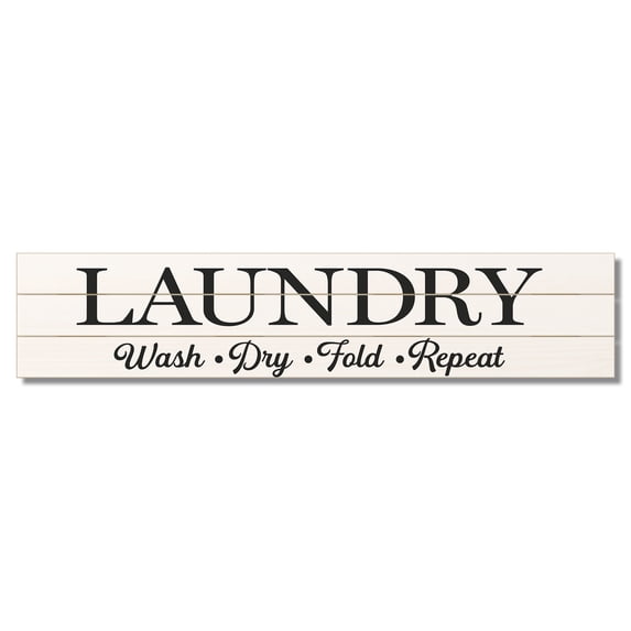 Highland Home Laundry Rules Indoor/Outdoor Pallet Wood Sign