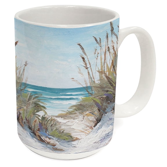 Highland Home Seascape 15 oz. Decorative Ceramic Mug