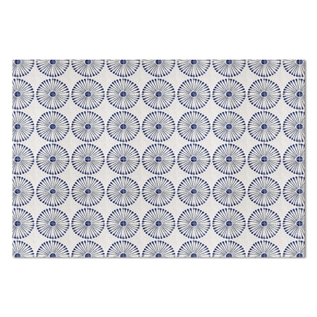Highland Home Sun Tile Design Deco-Floor Mat 3' x 2'