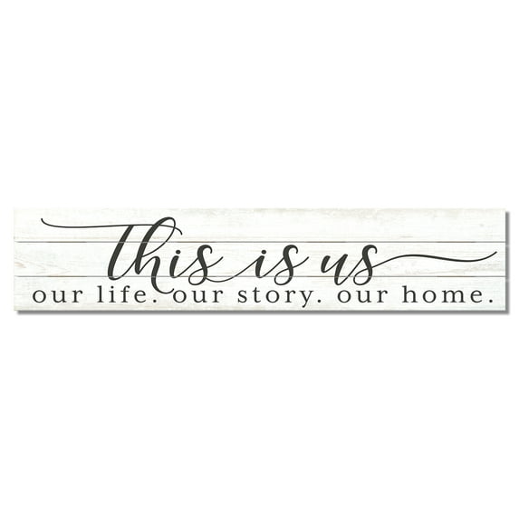 Highland Home This Is Us Decorative Pallet Wood Sign 36 inch by 7.5 inch Made in the USA