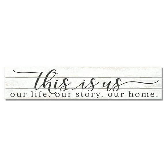 Highland Home This Is Us Decorative Pallet Wood Sign 36 inch by 7.5 inch Made in the USA