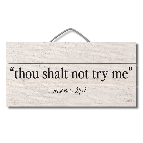 Highland Home Try Me Decorative Slatted Pallet Wood Sign