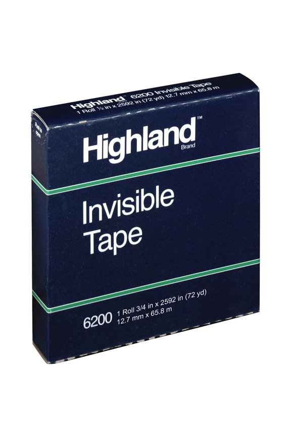 Invisible Tape 6200 Refill 1/2" x 2592" 3" Core 1 Pack STL504720