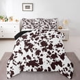 thumbnail image 1 of Highland Milk Cow Comforter Set Twin,Cartoon Brown Cow Print Bedding,Western Cowhide Down Comforter,Bull Cattle Rustic Farmhouse Bedding Comforter Sets Soft Lightweight, 1 of 6